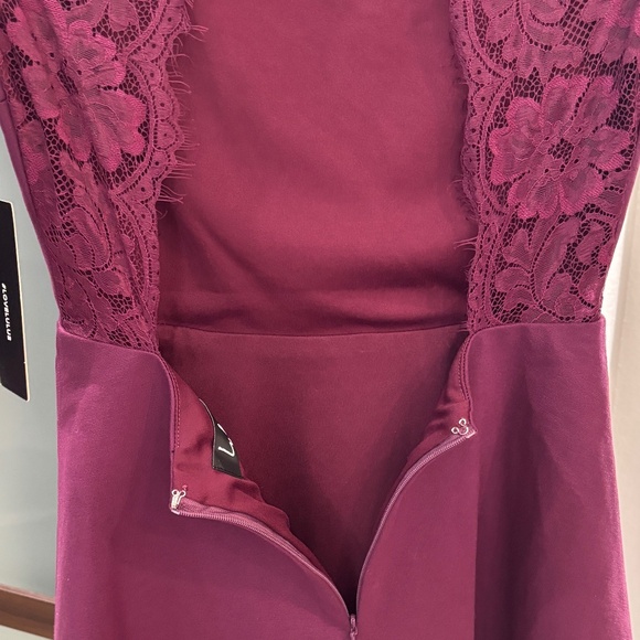 Lulus "Felicity" Open Back Skater Dress - Plum Purple Size XS - Picture 7 of 11